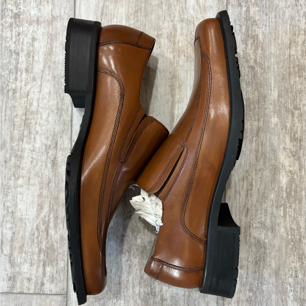 Kenneth Cole Elegant Brown Leather Men's Shoes NWT. never worn size 9